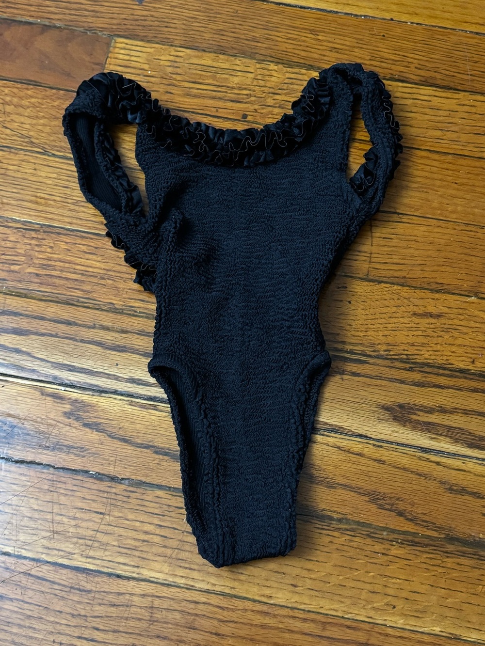 Hunza G Black One Piece Swimsuit